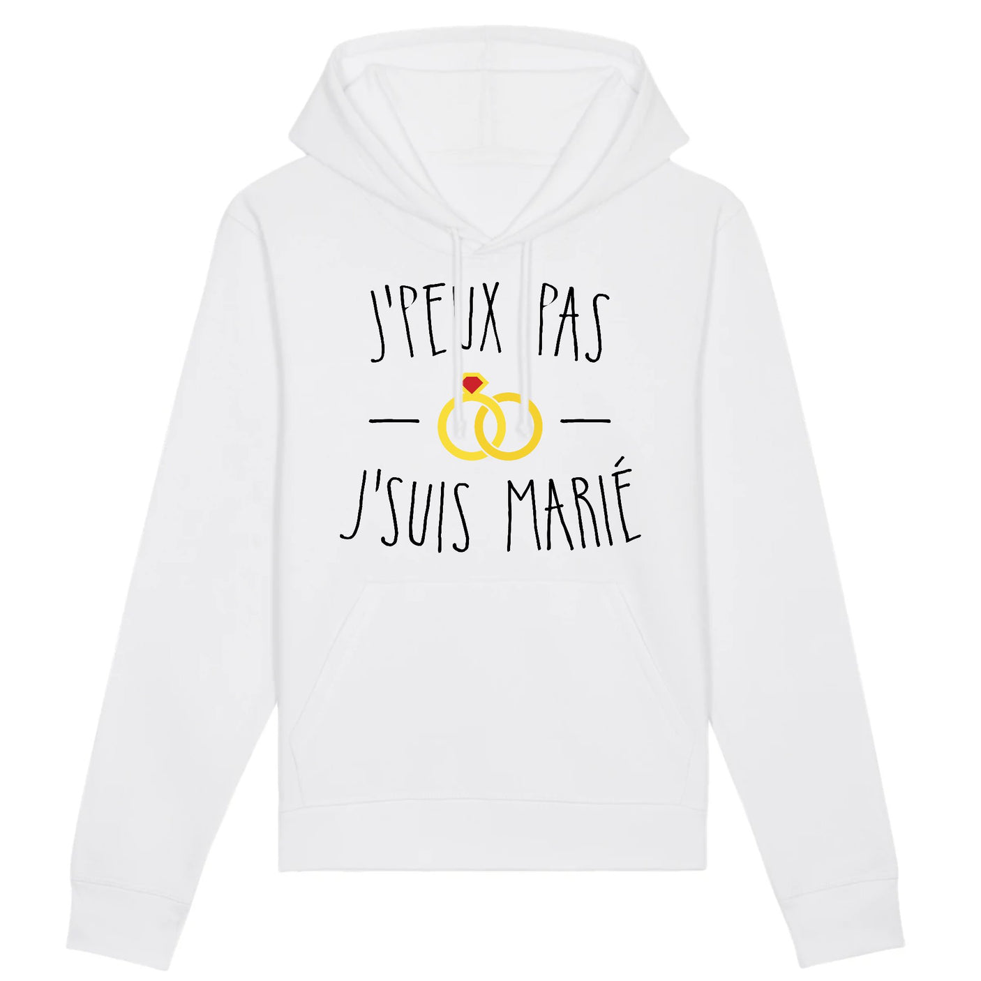 Sweat Capuche Adulte J'peux pas j'suis marié