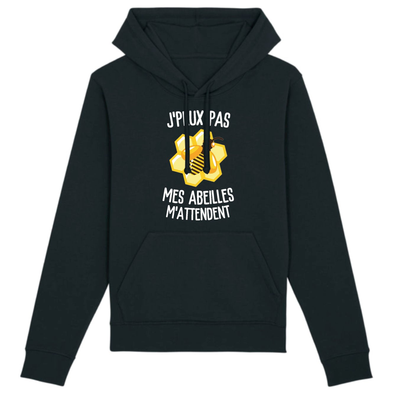 Sweat Capuche Adulte J'peux pas mes abeilles m'attendent