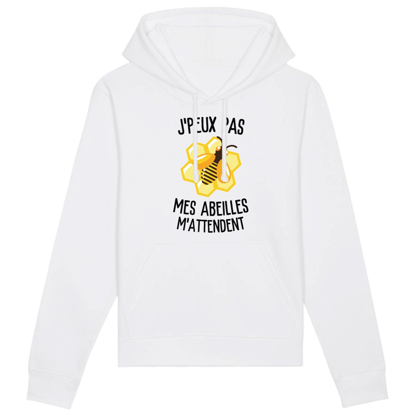 Sweat Capuche Adulte J'peux pas mes abeilles m'attendent