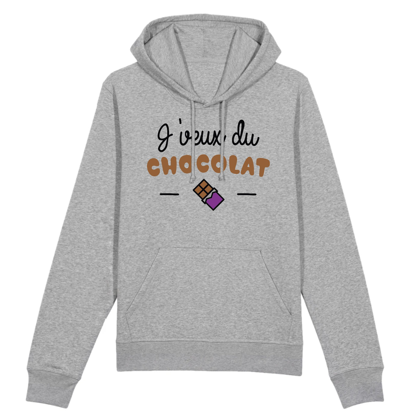 Sweat Capuche Adulte J'veux du chocolat