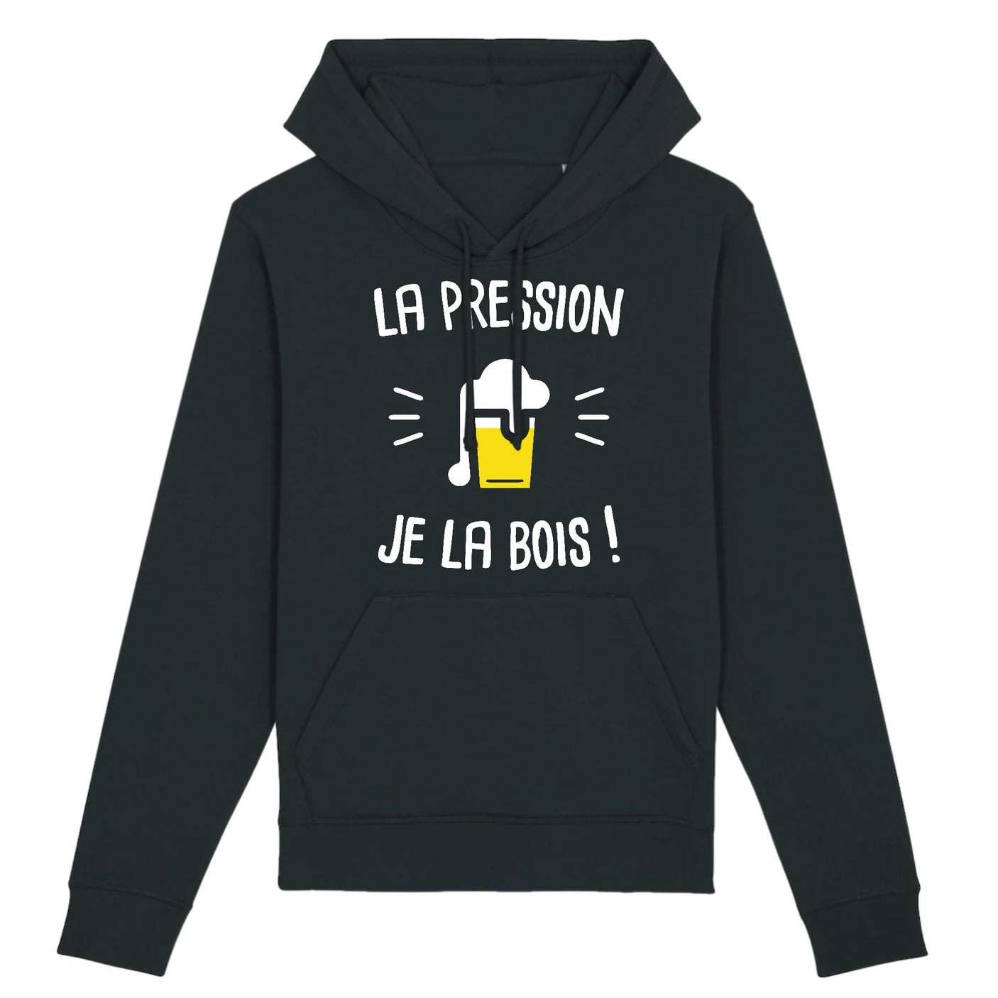 Sweat Capuche Adulte La pression je la bois