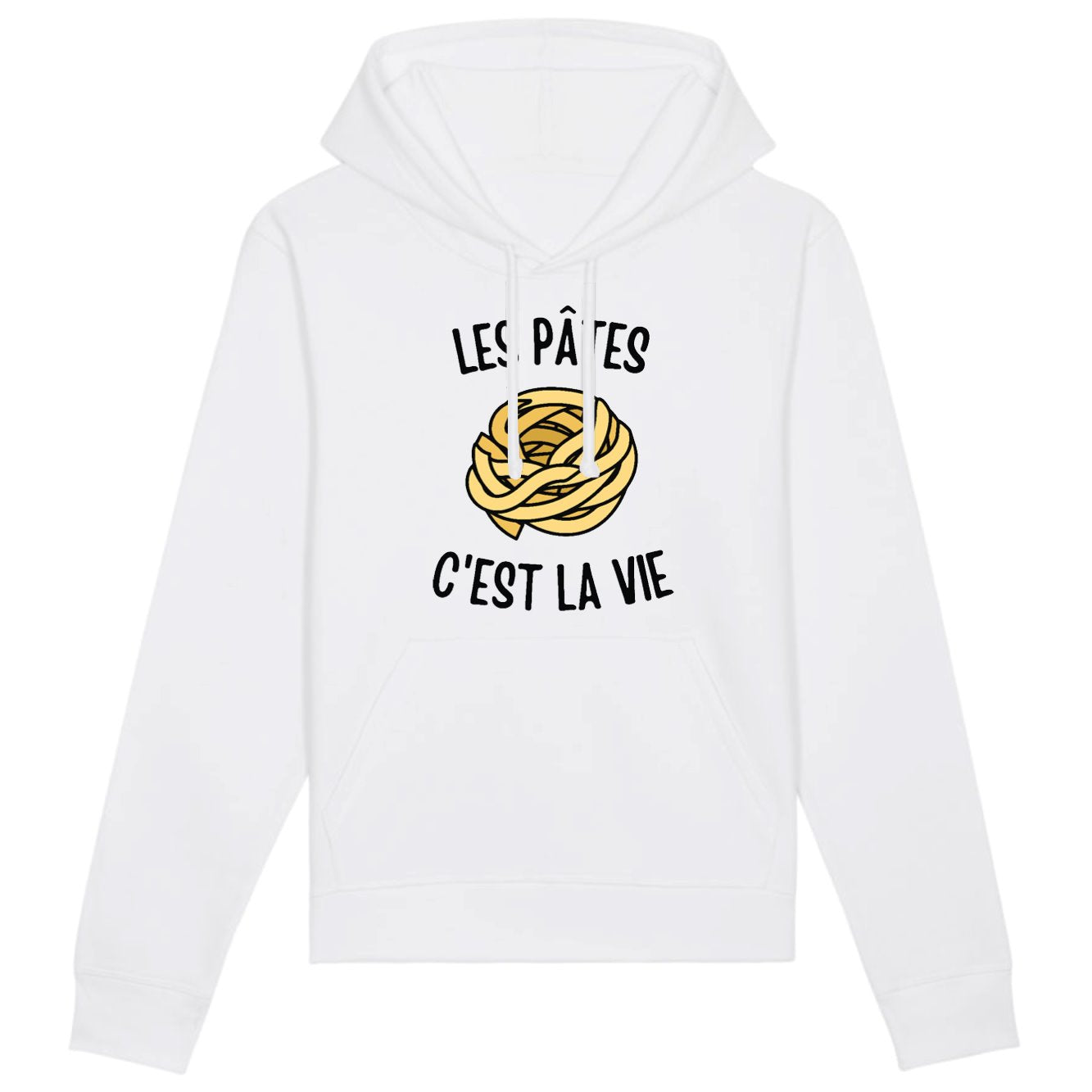 Sweat Capuche Adulte Les pâtes c'est la vie