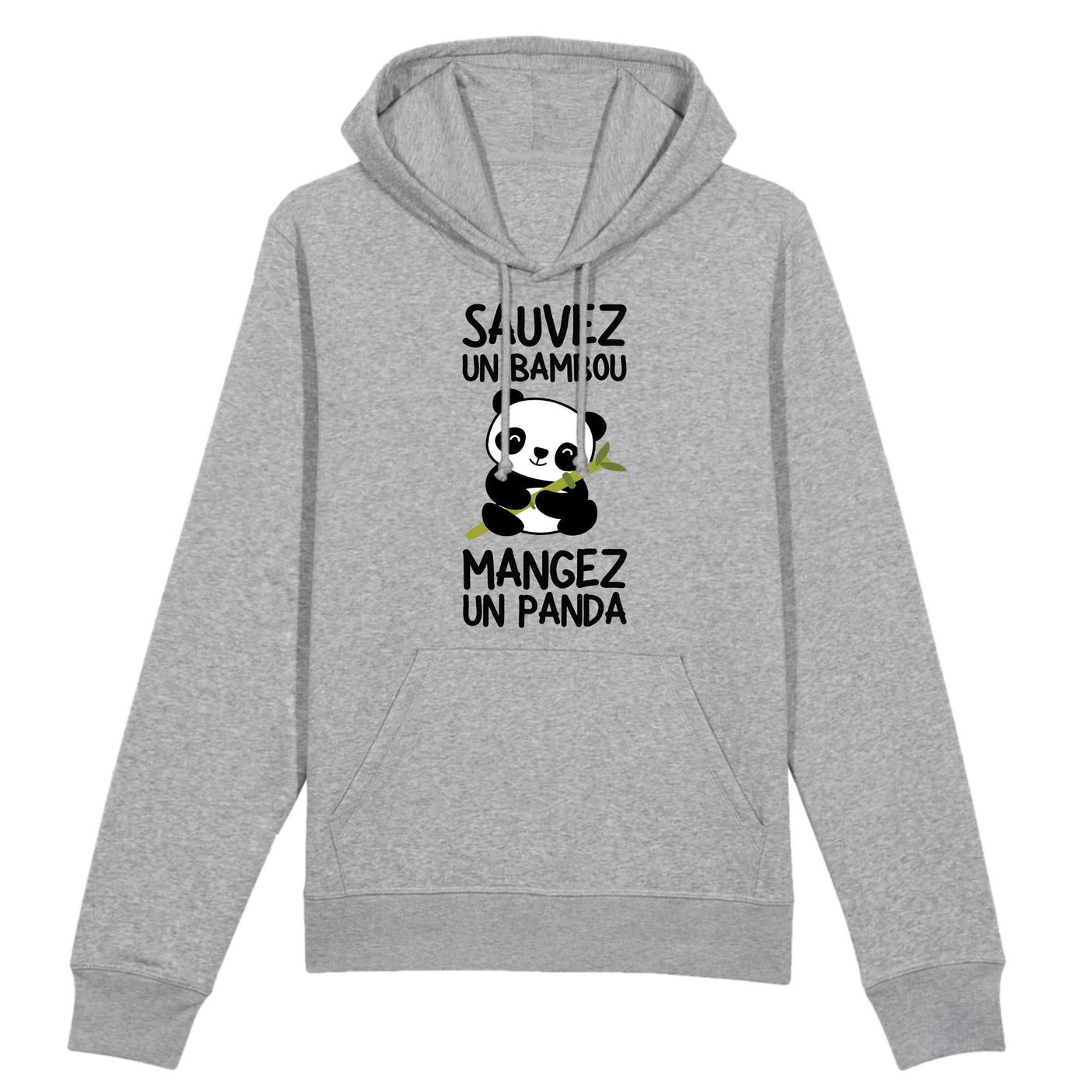 Sweat Capuche Adulte Sauvez un bambou, mangez un panda