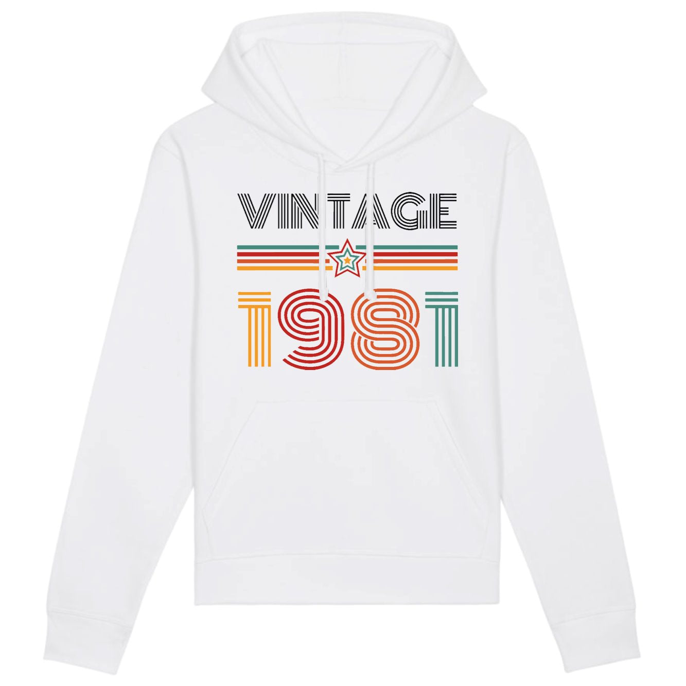 Sweat Capuche Adulte Vintage année 1981