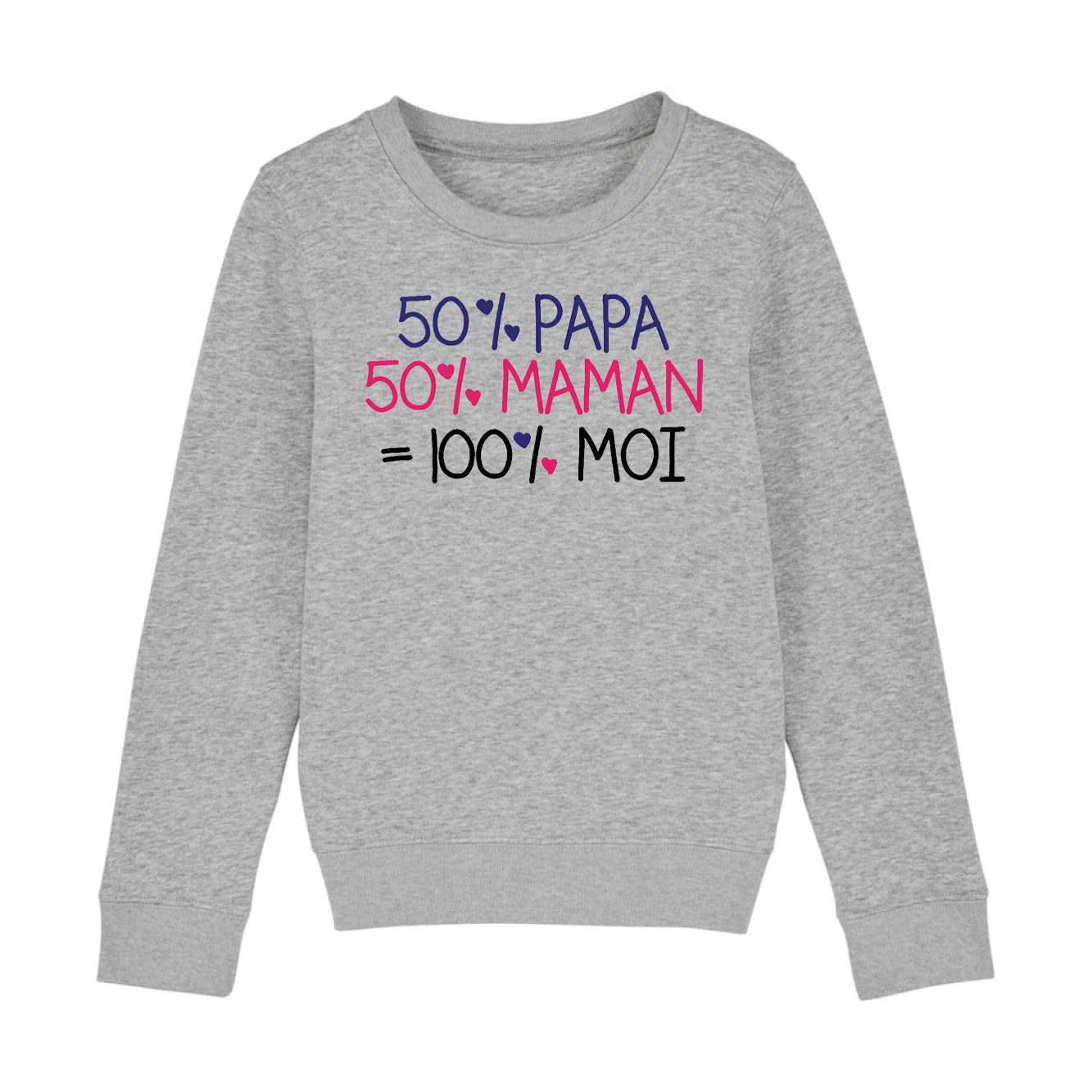 Sweat Enfant 50% maman 50% papa