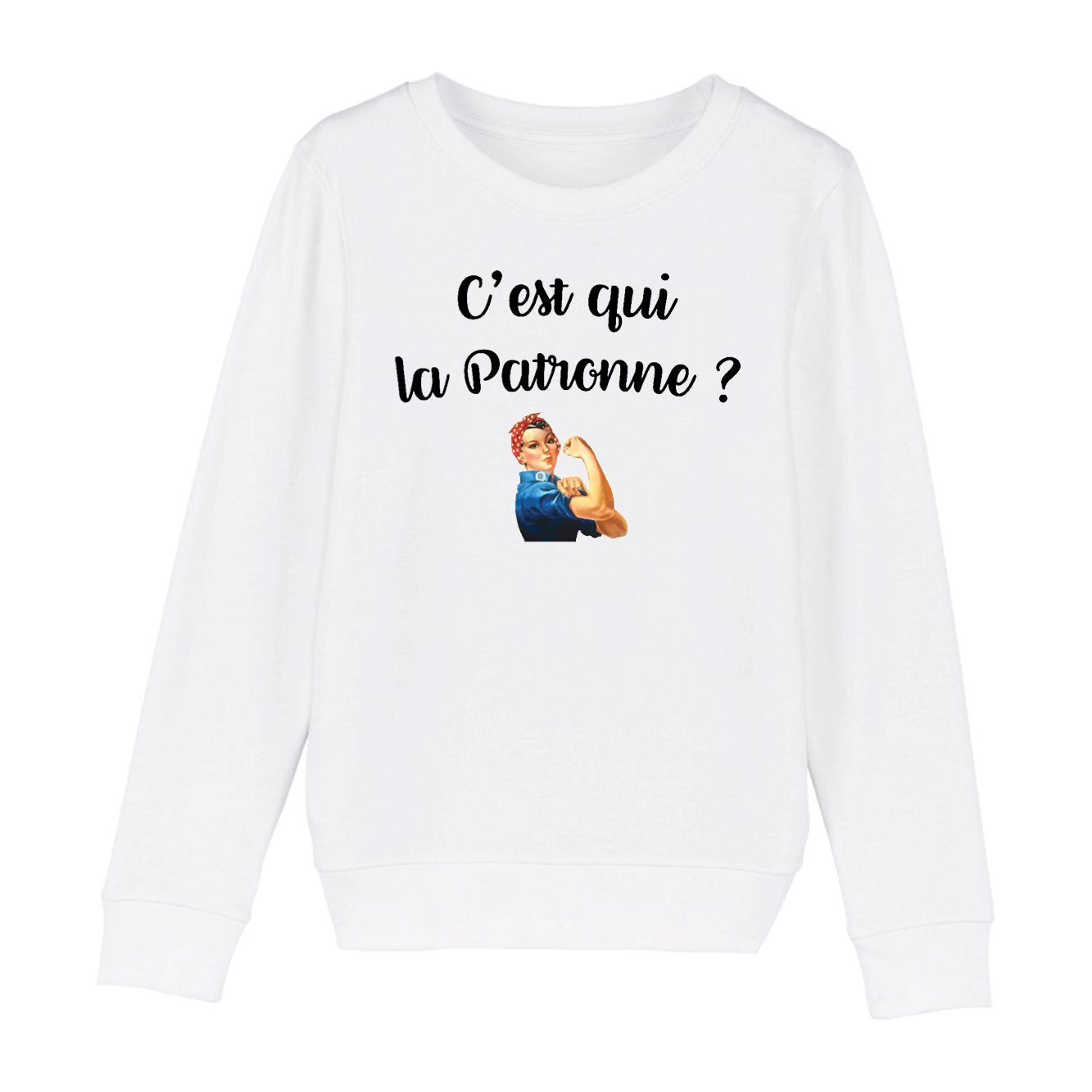 Sweat Enfant C'est qui la patronne