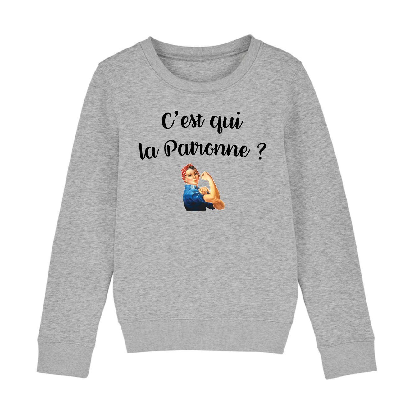 Sweat Enfant C'est qui la patronne