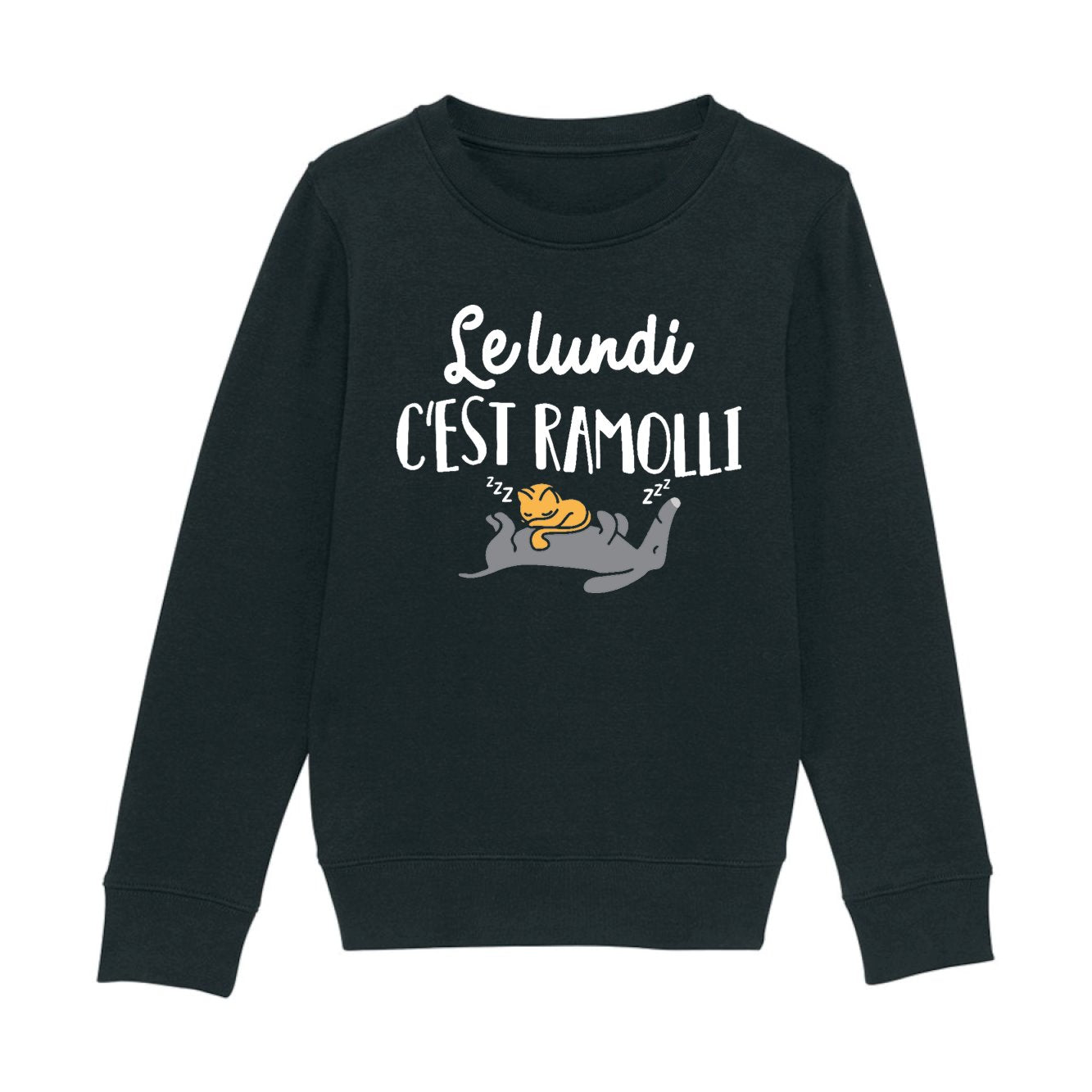 Sweat Enfant Le lundi c'est ramolli