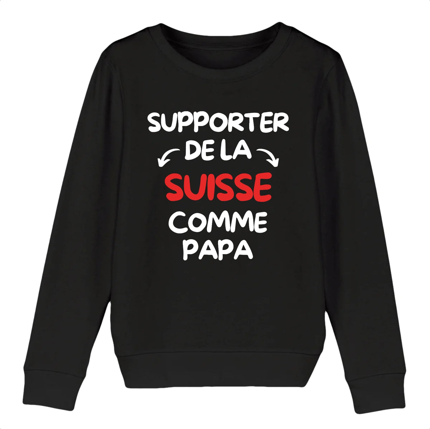 Sweat Enfant Supporter de la Suisse comme papa