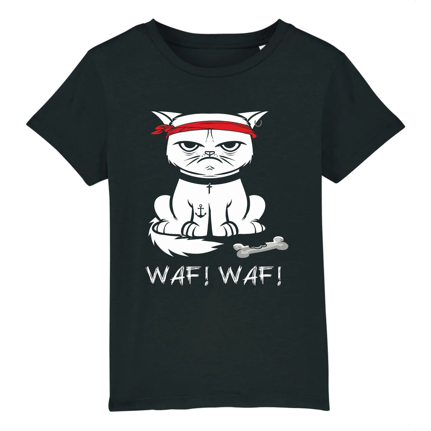 T-Shirt Enfant Chat bad boy
