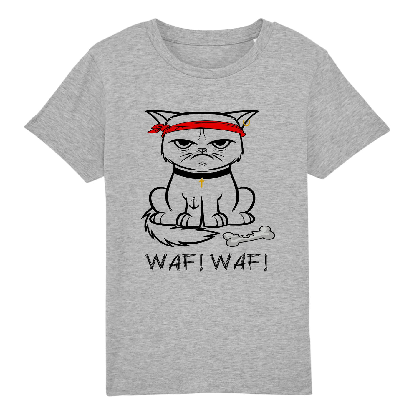 T-Shirt Enfant Chat bad boy