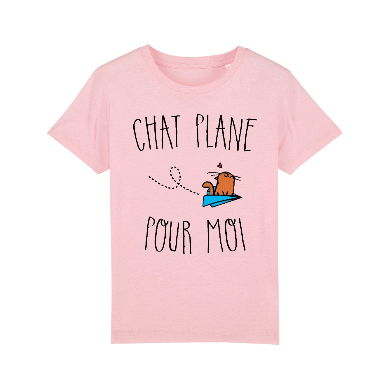 T-Shirt Enfant Chat plane pour moi