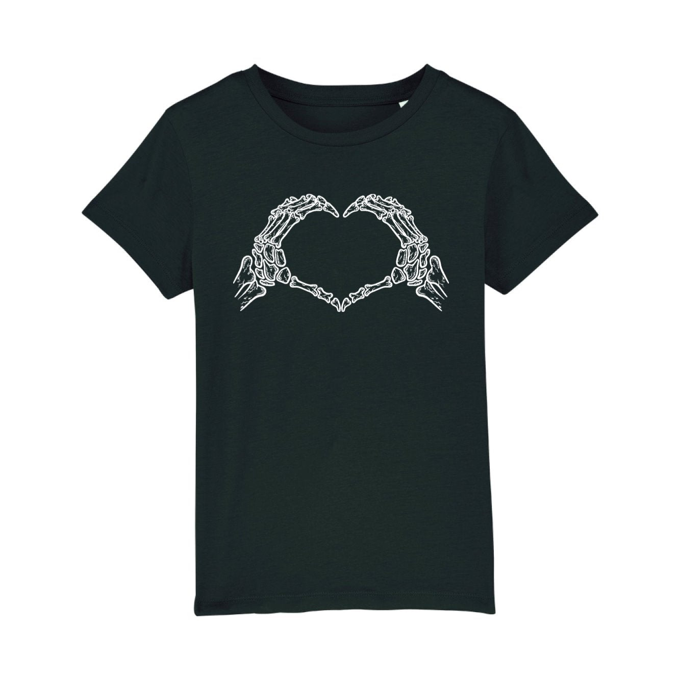 T-Shirt Enfant Coeur mains squelette