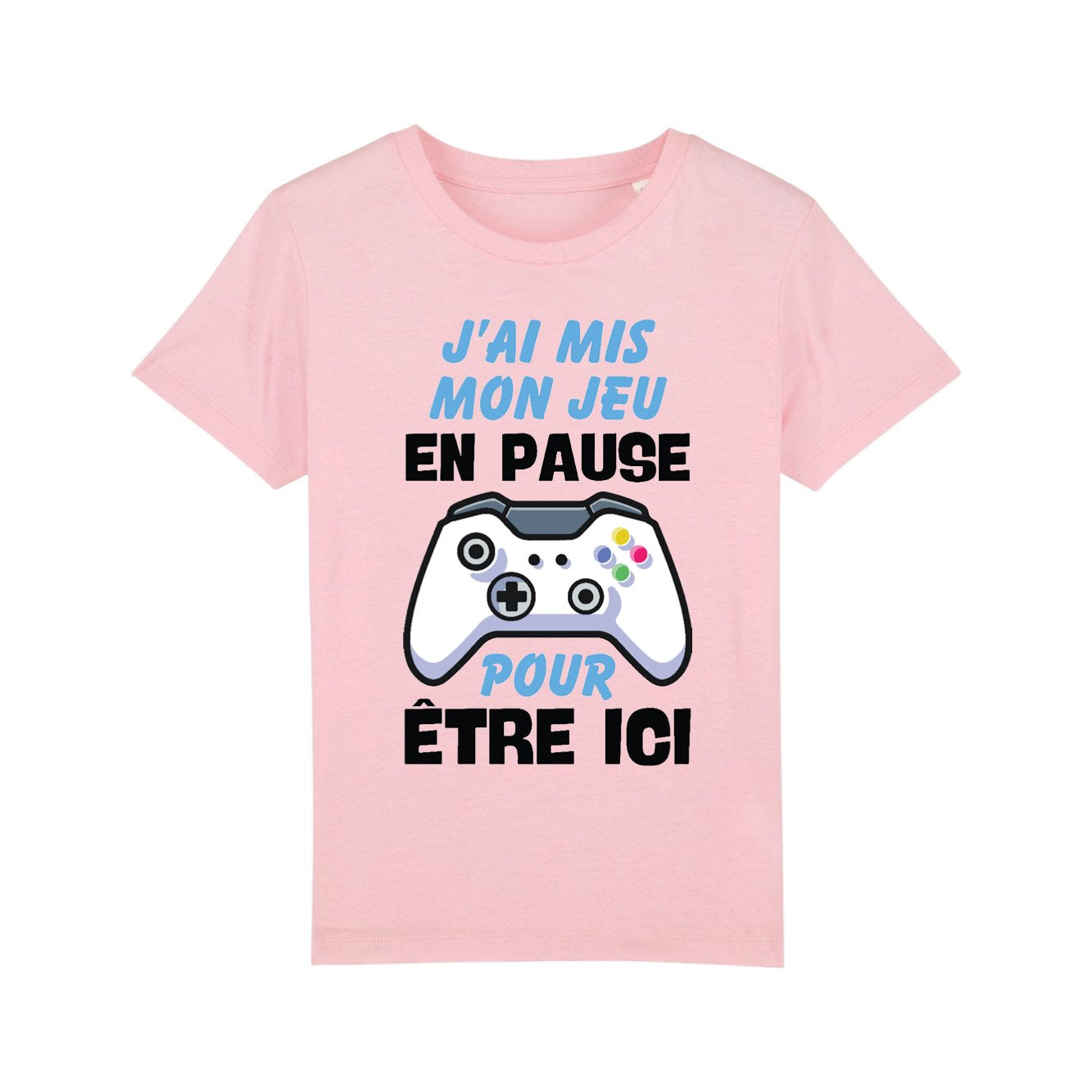 T-Shirt Enfant J'ai mis mon jeu en pause pour être ici
