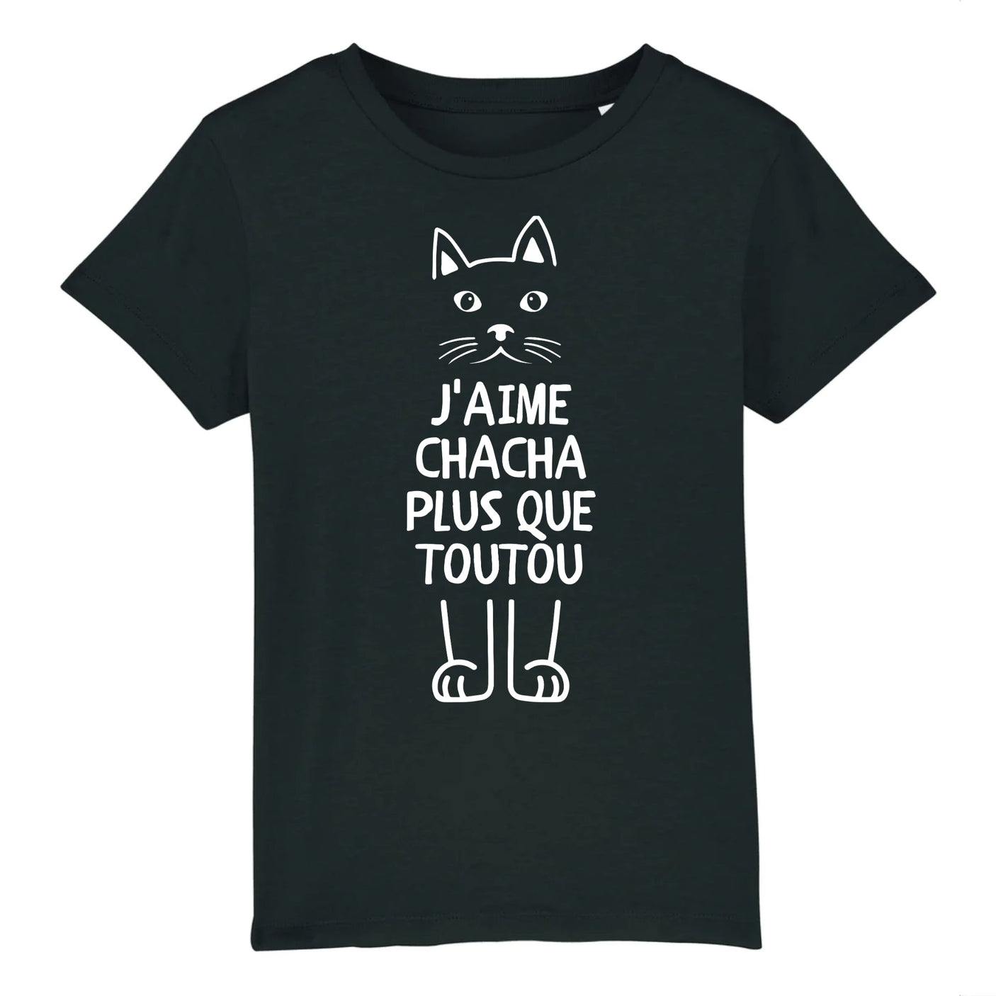 T-Shirt Enfant J'aime chacha plus que toutou