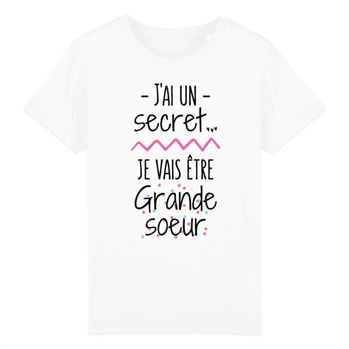 T-Shirt Enfant Je vais être grande soeur