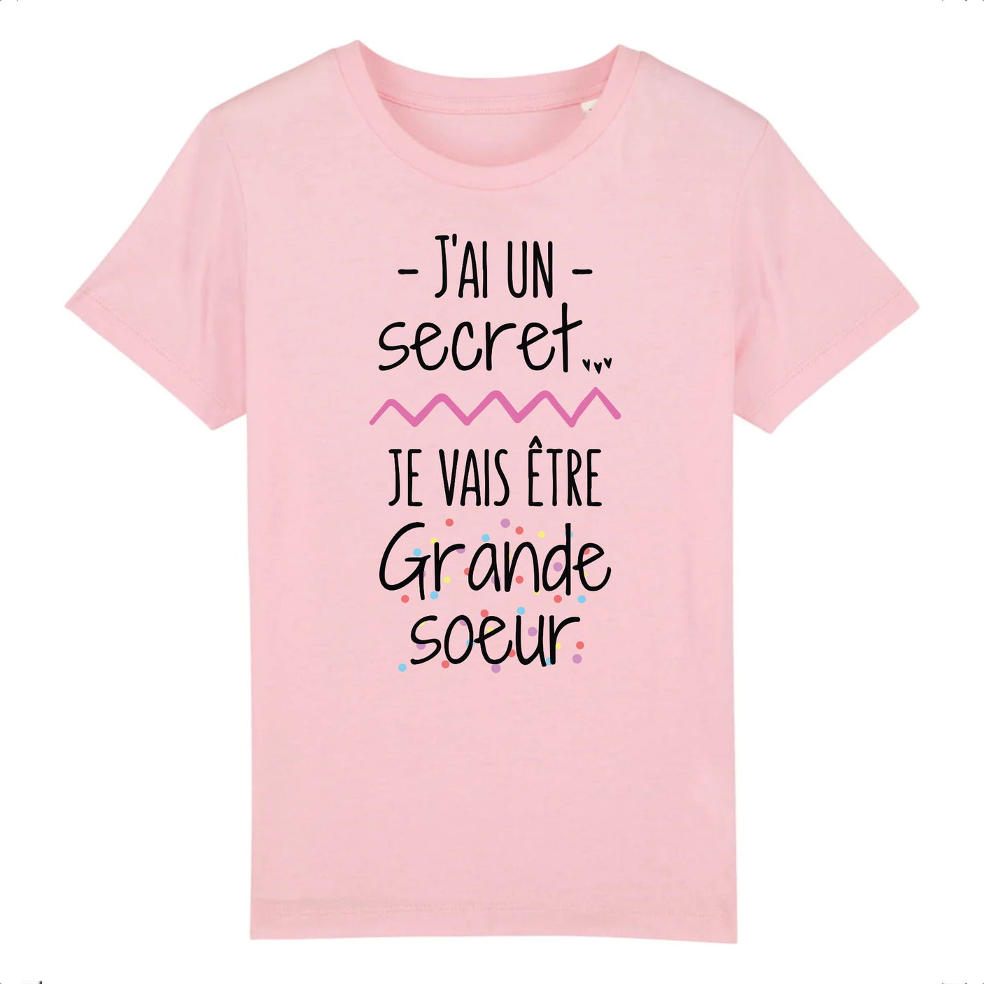T-Shirt Enfant Je vais être grande soeur