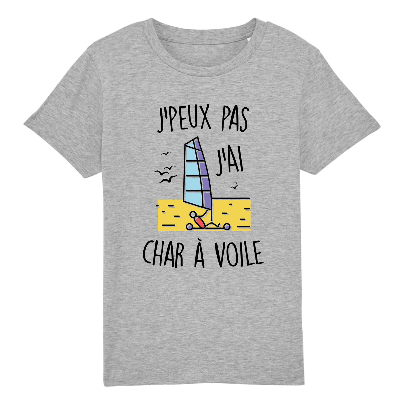 T-Shirt Enfant J'peux pas j'ai char à voile