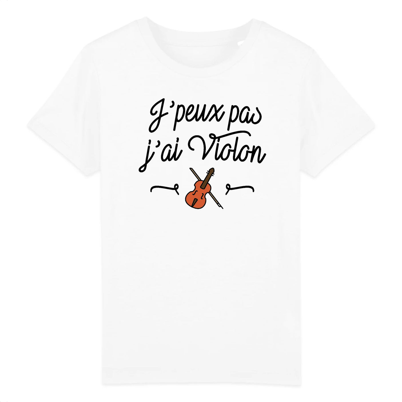 T-Shirt Enfant J'peux pas j'ai violon