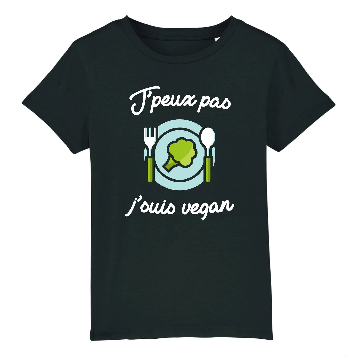 T-Shirt Enfant J'peux pas j'suis vegan