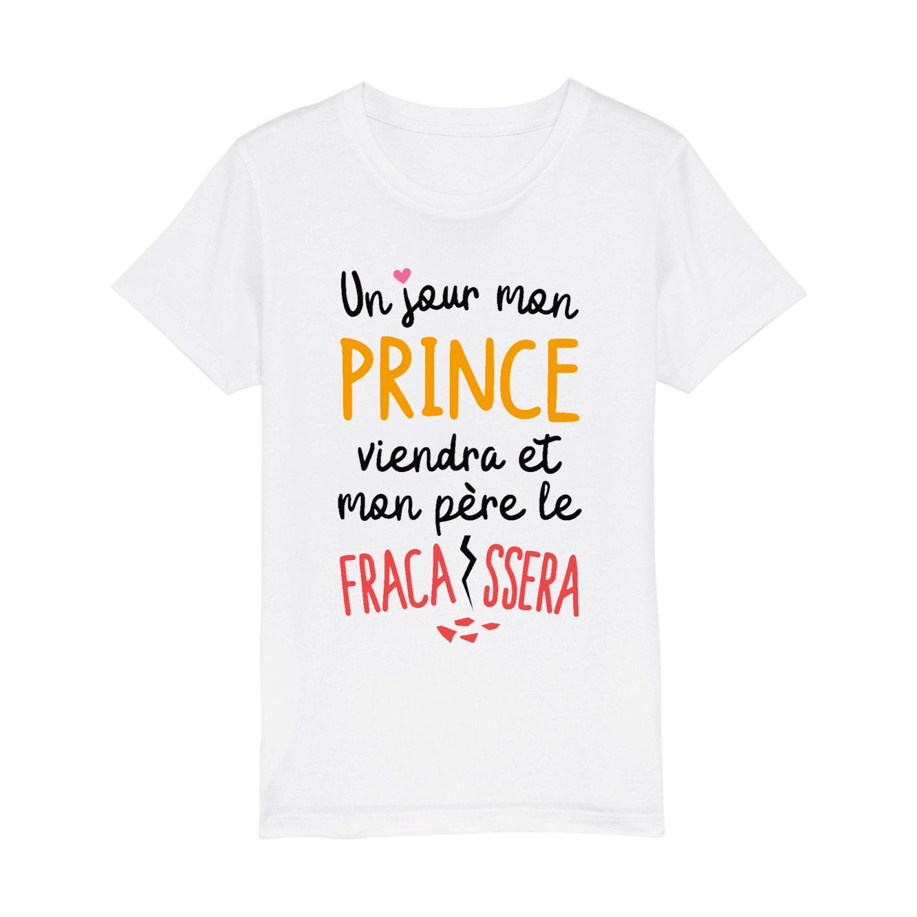 T-Shirt Enfant Un jour mon prince viendra