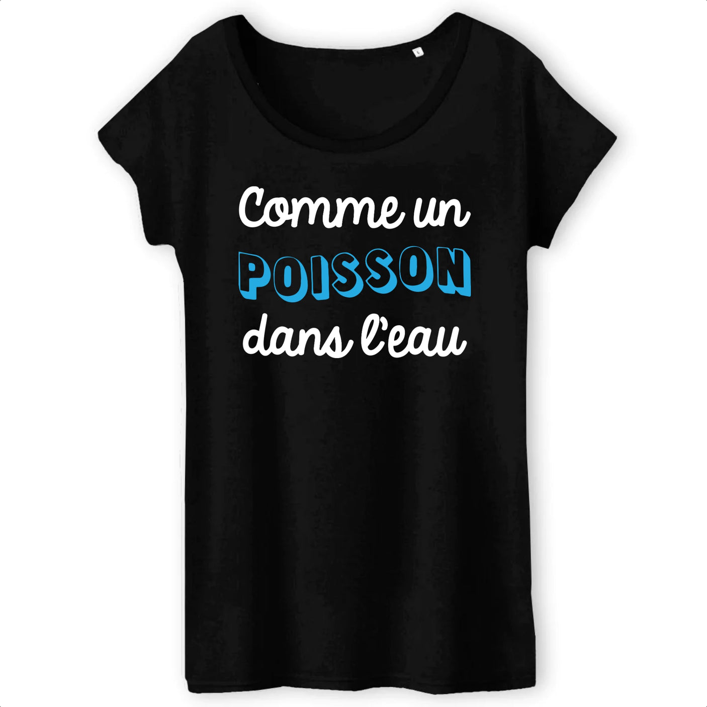 T-Shirt Femme Comme un poisson dans l'eau