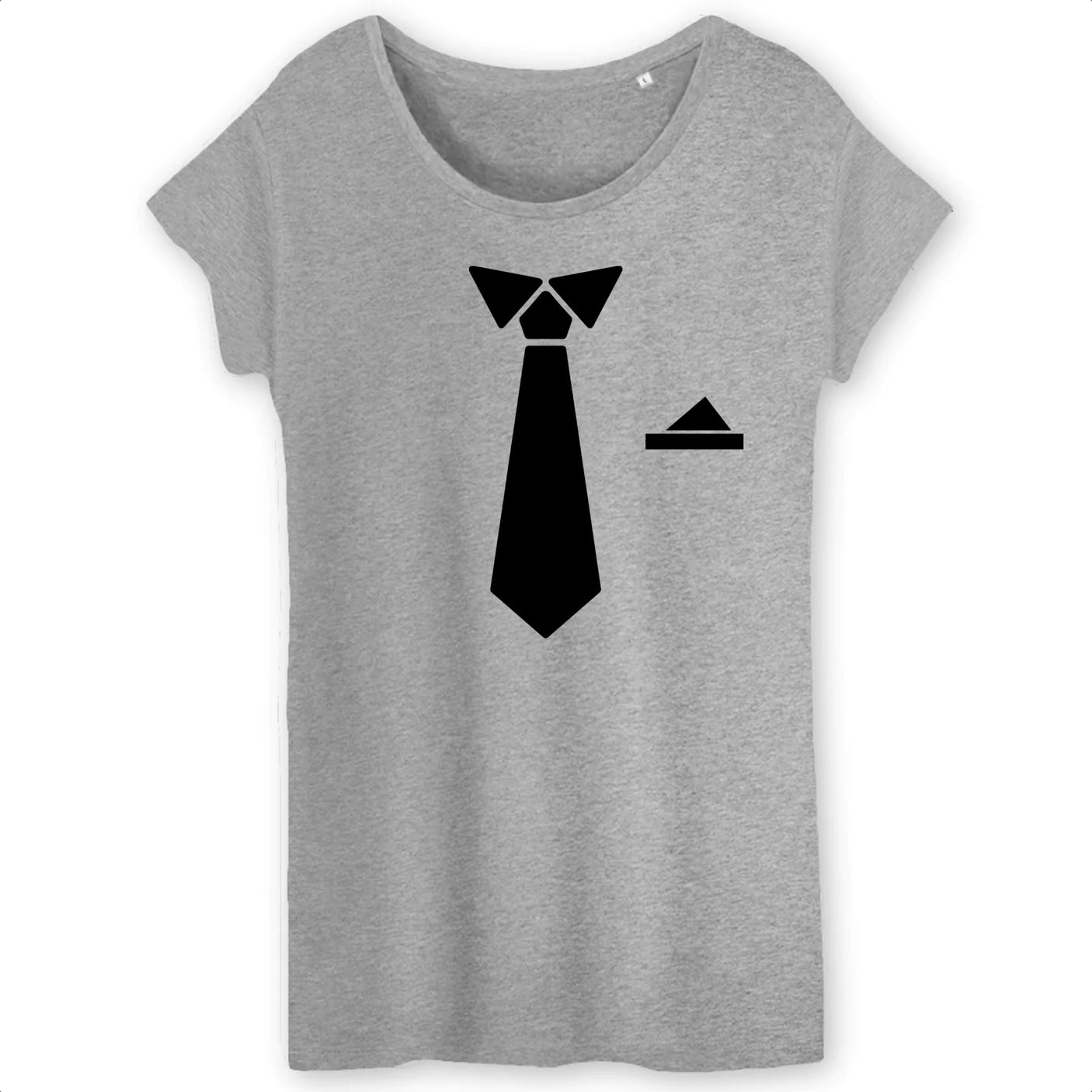 T-Shirt Femme Fausse cravate