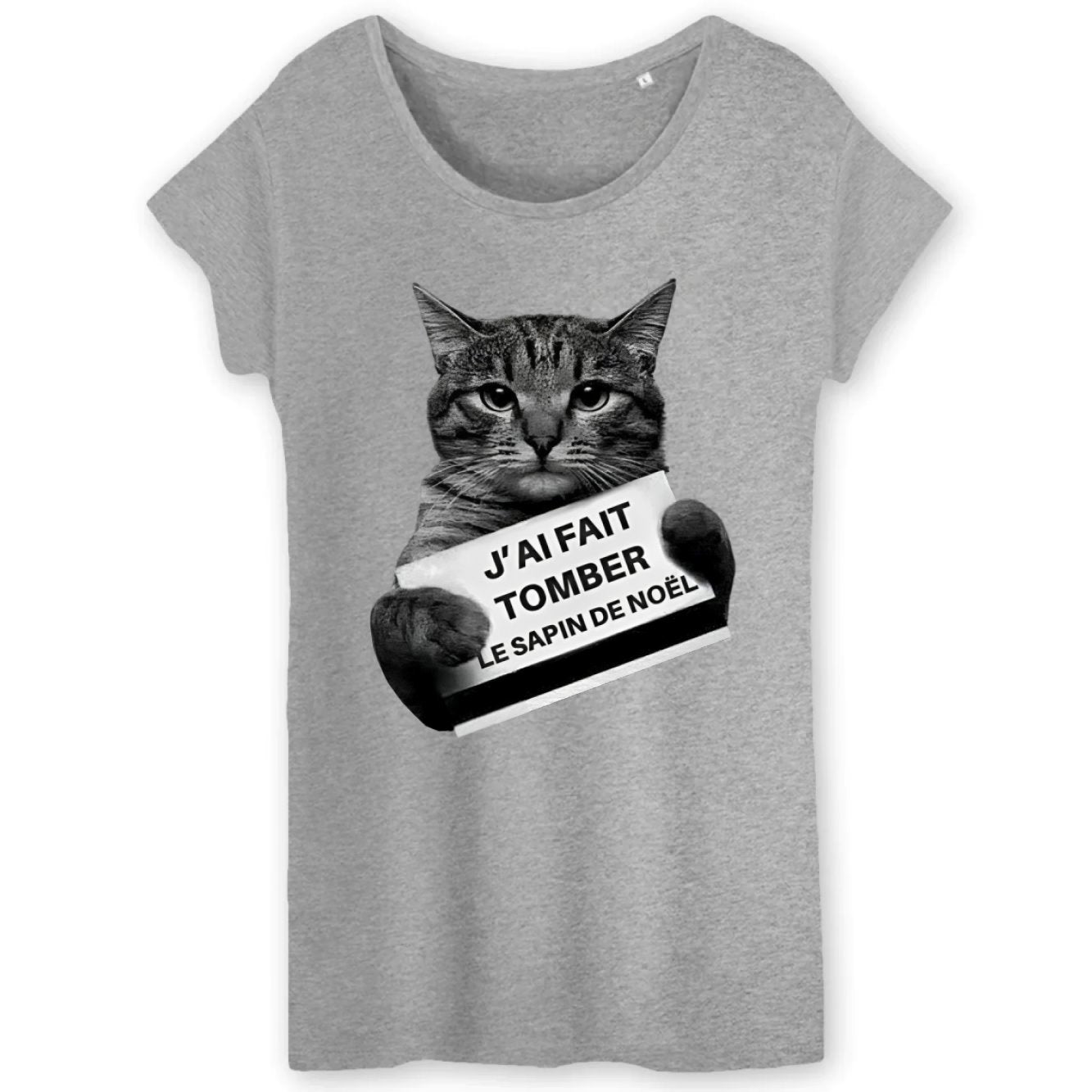 T-Shirt Femme J'ai fait tomber le sapin