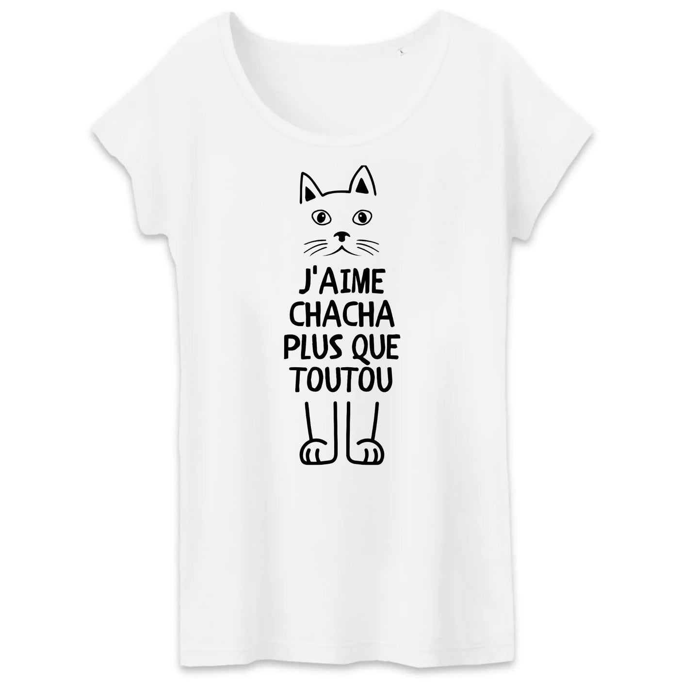 T-Shirt Femme J'aime chacha plus que toutou