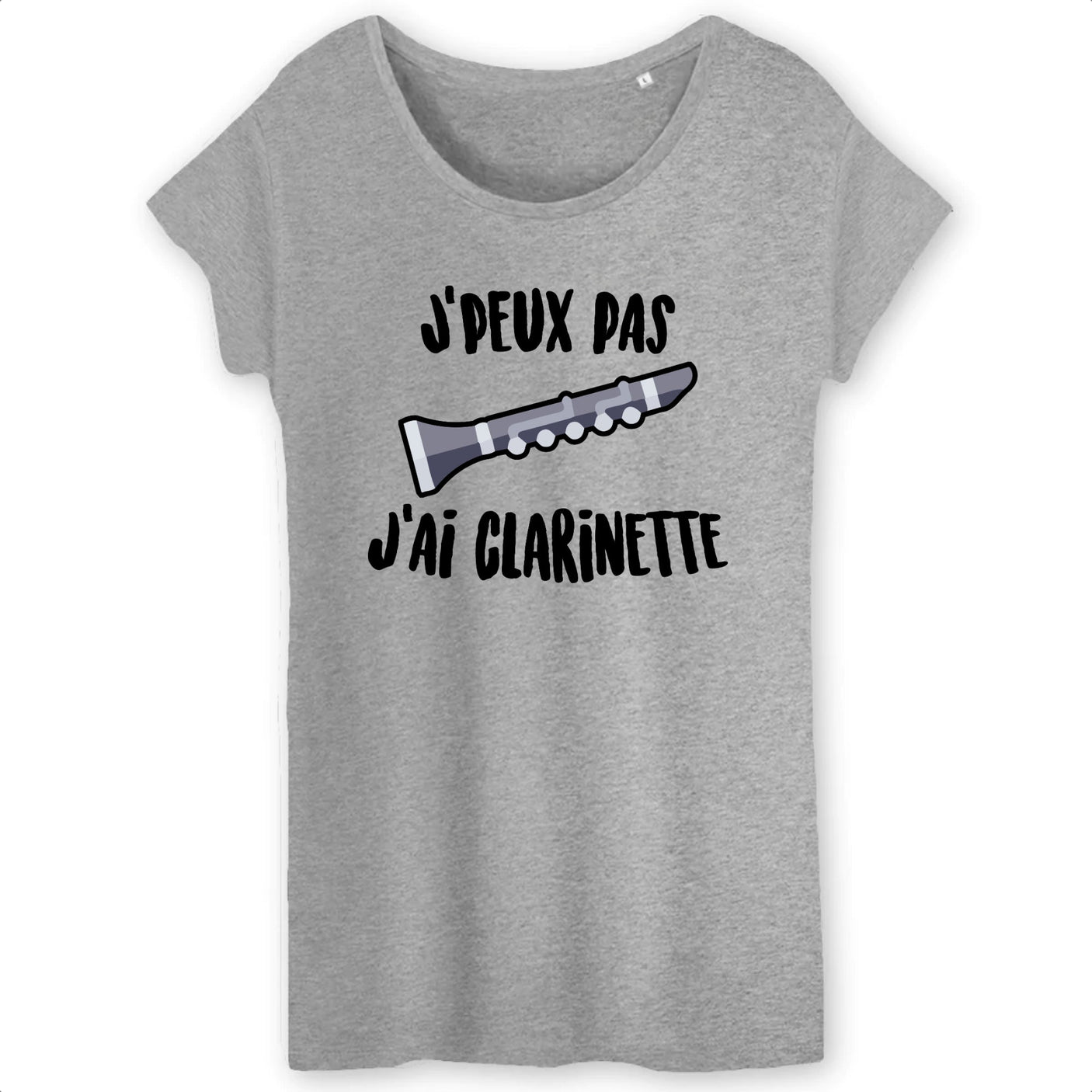 T-Shirt Femme J'peux pas j'ai clarinette