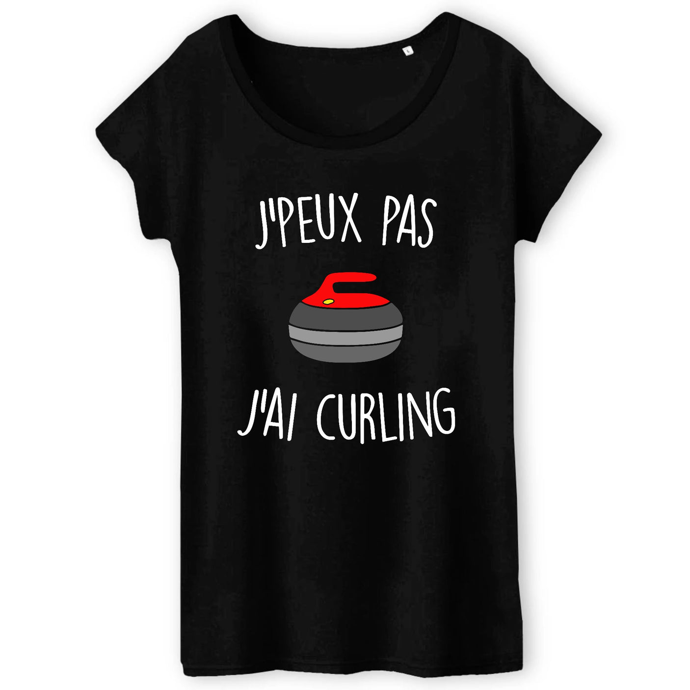 T-Shirt Femme J'peux pas j'ai curling