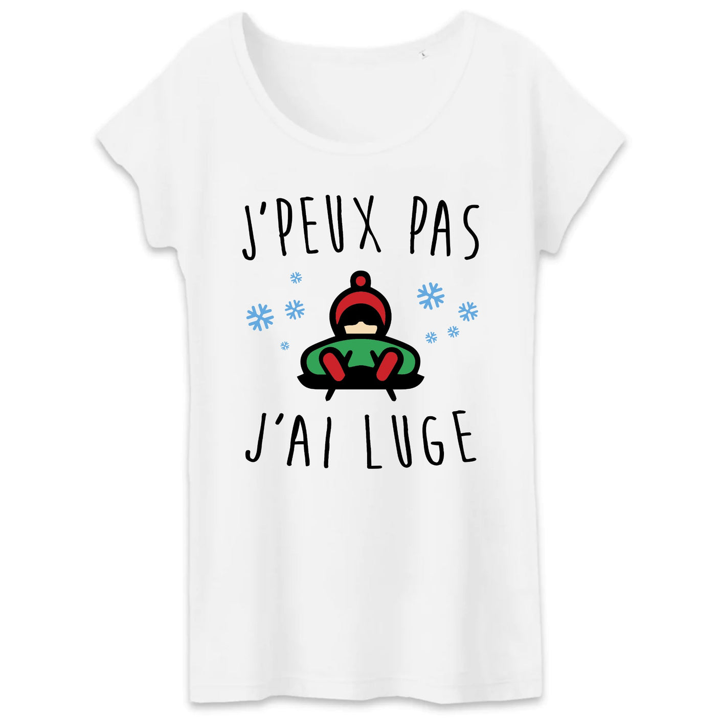 T-Shirt Femme J'peux pas j'ai luge