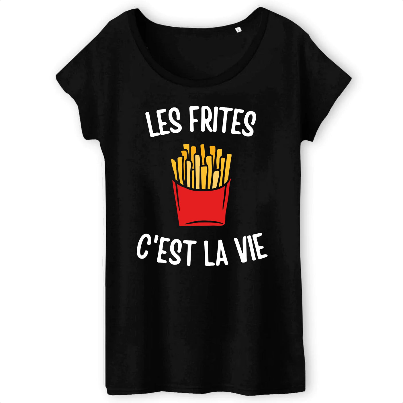 T-Shirt Femme Les frites c'est la vie