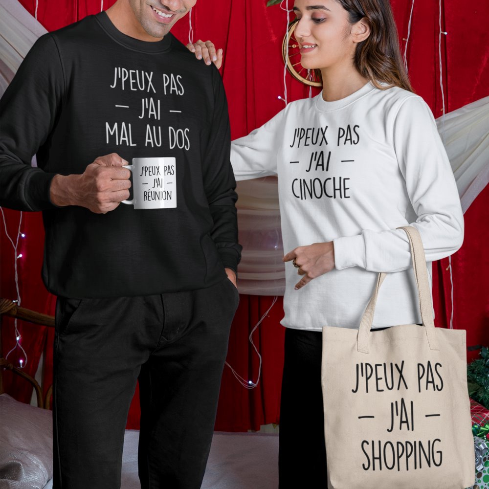 T-Shirt Femme Personnalisé J'peux pas j'ai "votre texte"