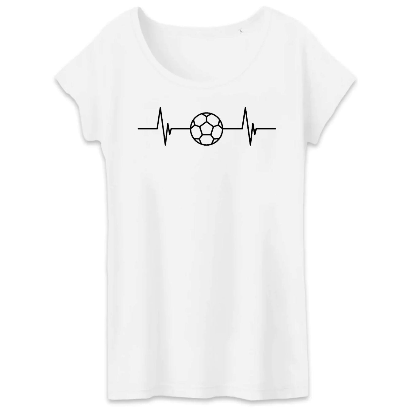 T-Shirt Femme Rythme cardiaque foot