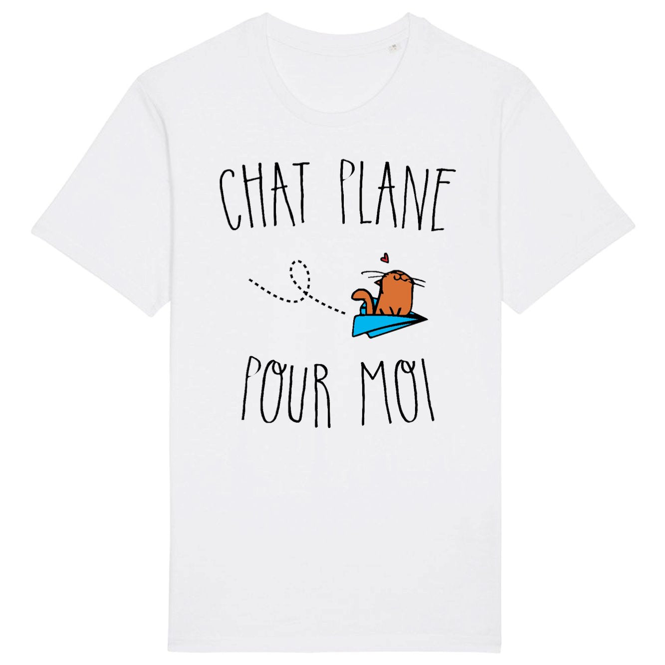 T-Shirt Homme Chat plane pour moi