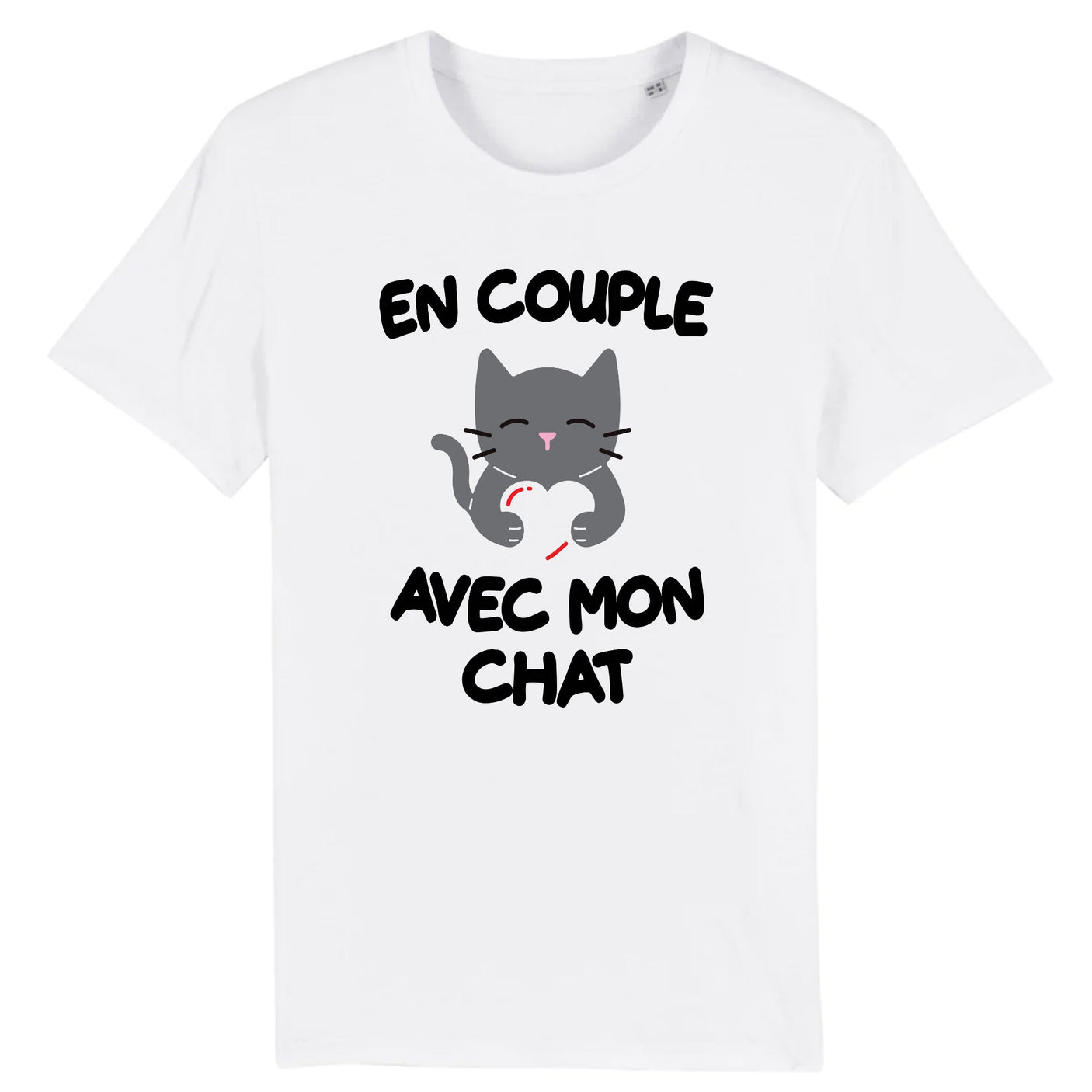 T-Shirt Homme En couple avec mon chat