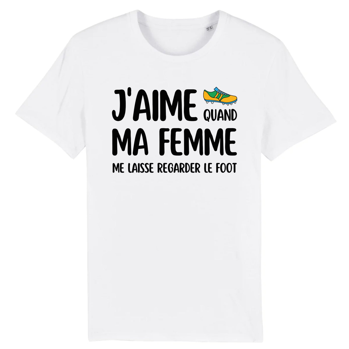 T-Shirt Homme J'aime quand ma femme me laisse regarder le foot