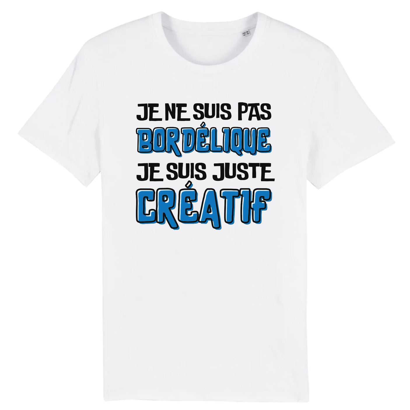 T-Shirt Homme Je ne suis pas bordélique je suis créatif