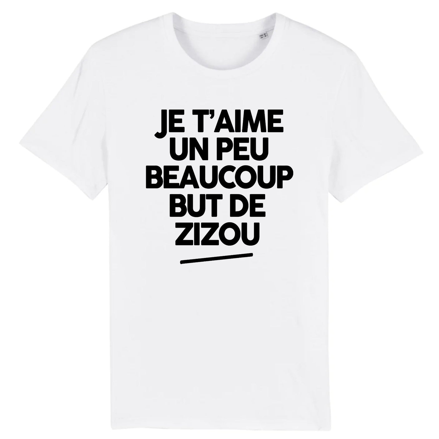 T-Shirt Homme Je t'aime un peu beaucoup but de Zizou