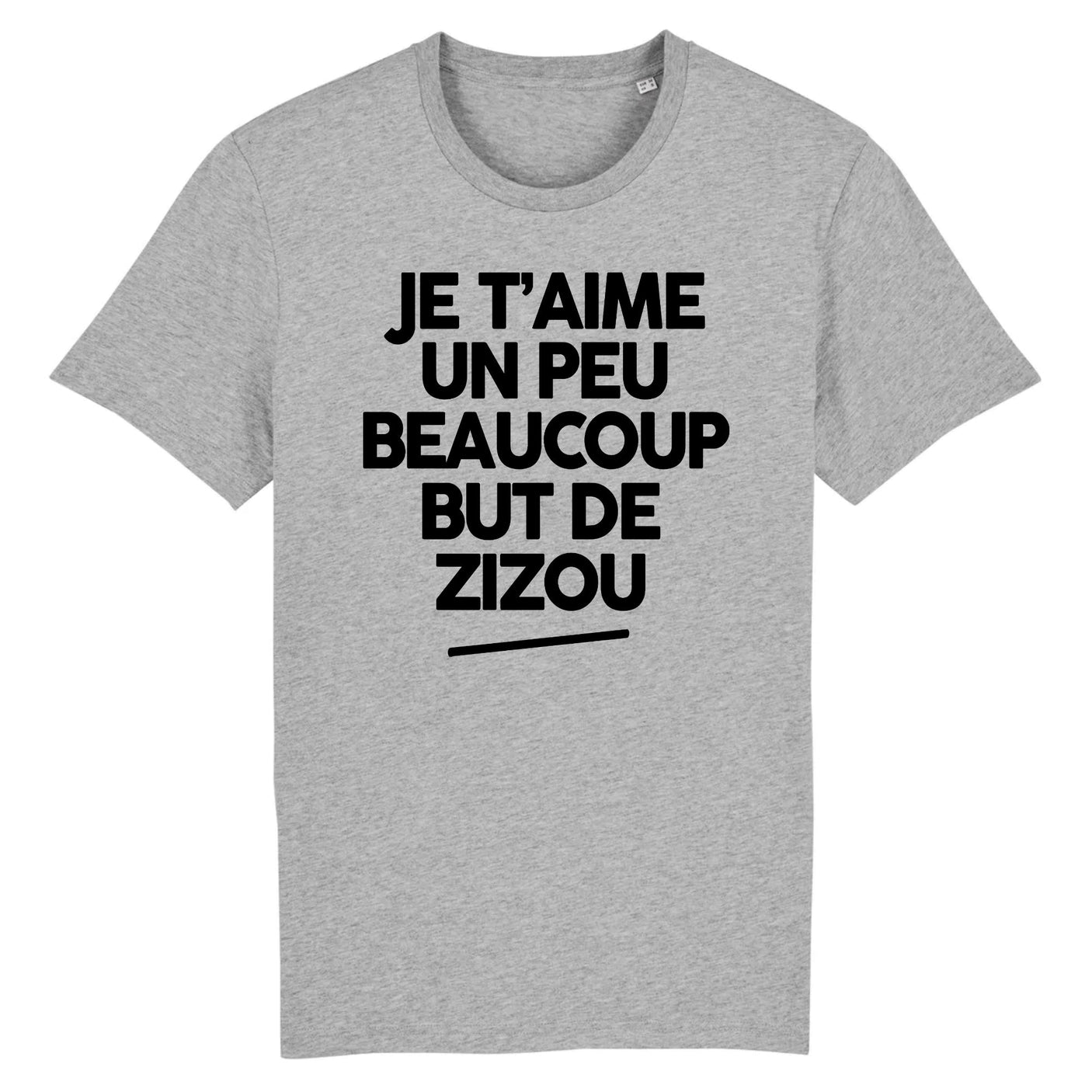 T-Shirt Homme Je t'aime un peu beaucoup but de Zizou