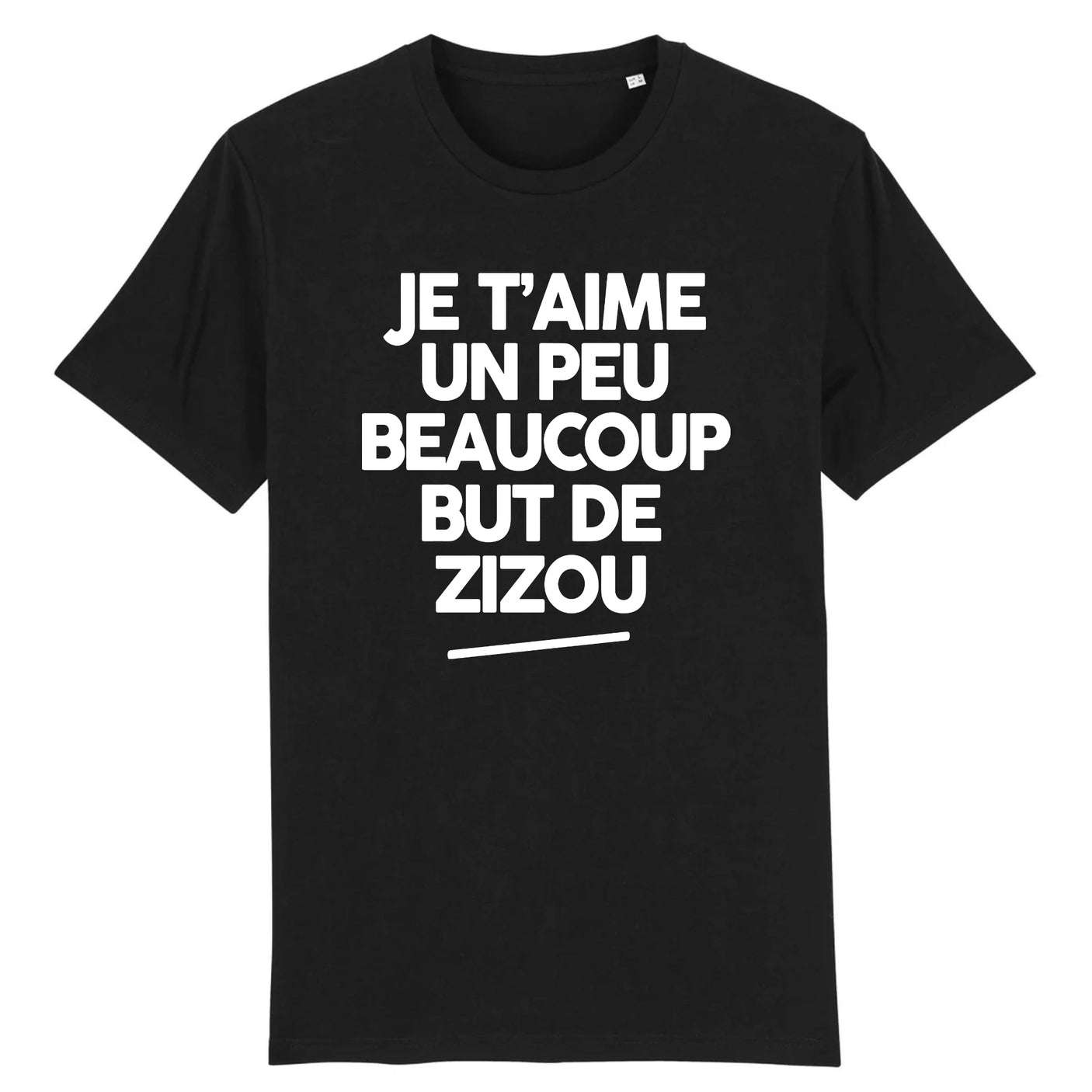 T-Shirt Homme Je t'aime un peu beaucoup but de Zizou
