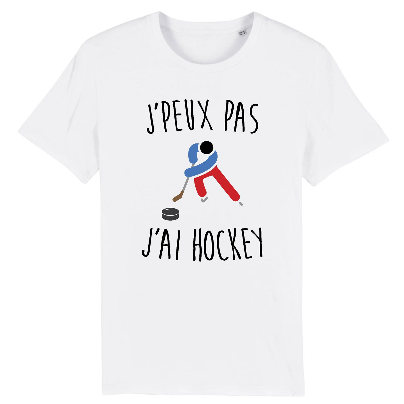 T-Shirt Homme J'peux pas j'ai hockey