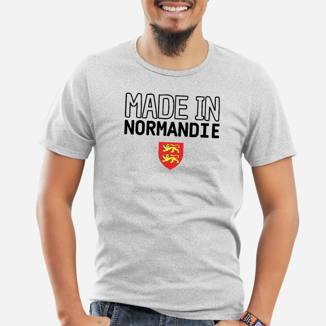 T-Shirt Homme Made in Normandie Gris