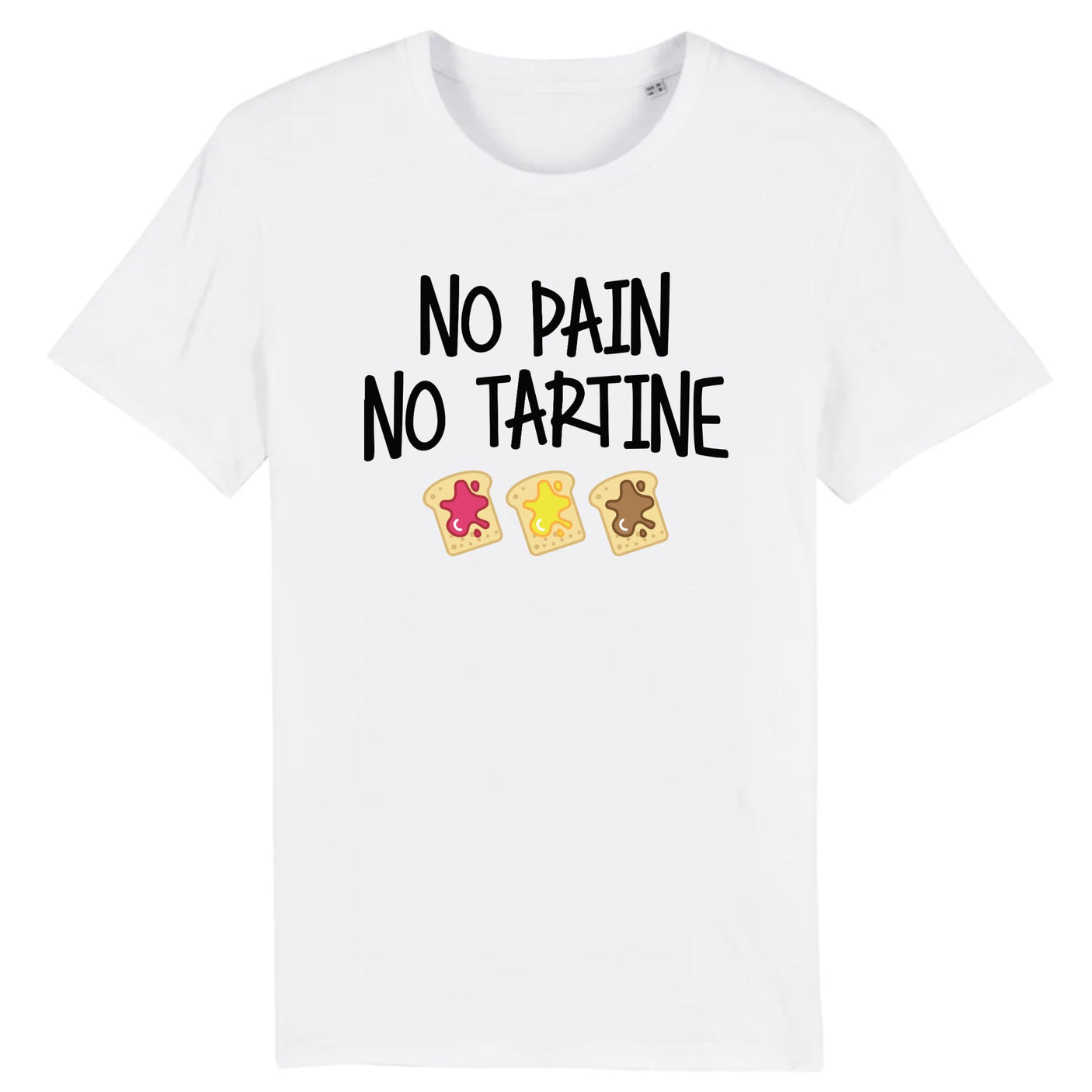 T-Shirt Homme No pain no tartine