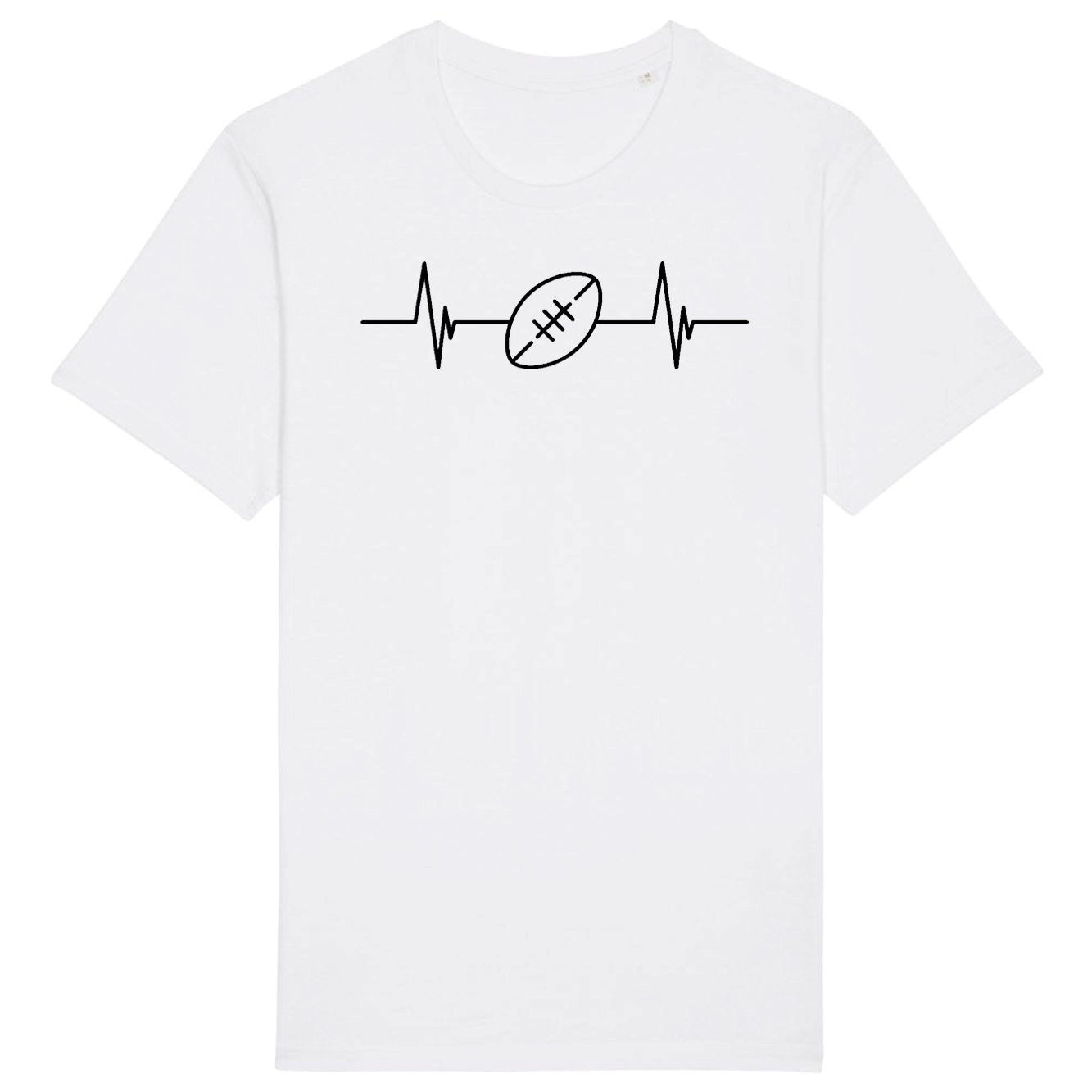 T-Shirt Homme Rythme cardiaque rugby