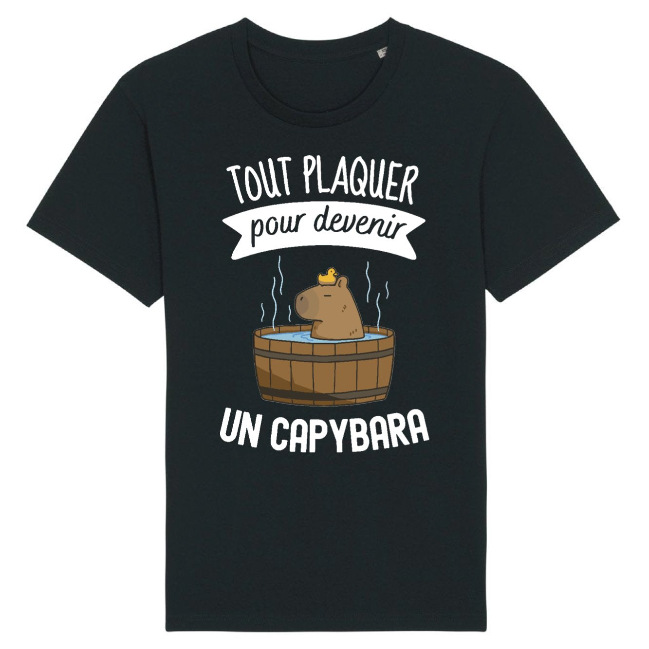 T-Shirt Homme Tout plaquer pour devenir un capybara