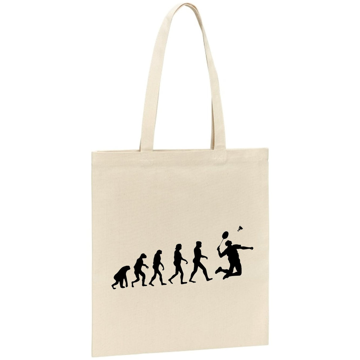 Badminton Cute Print Pattern Leather Tote Bag main image 1