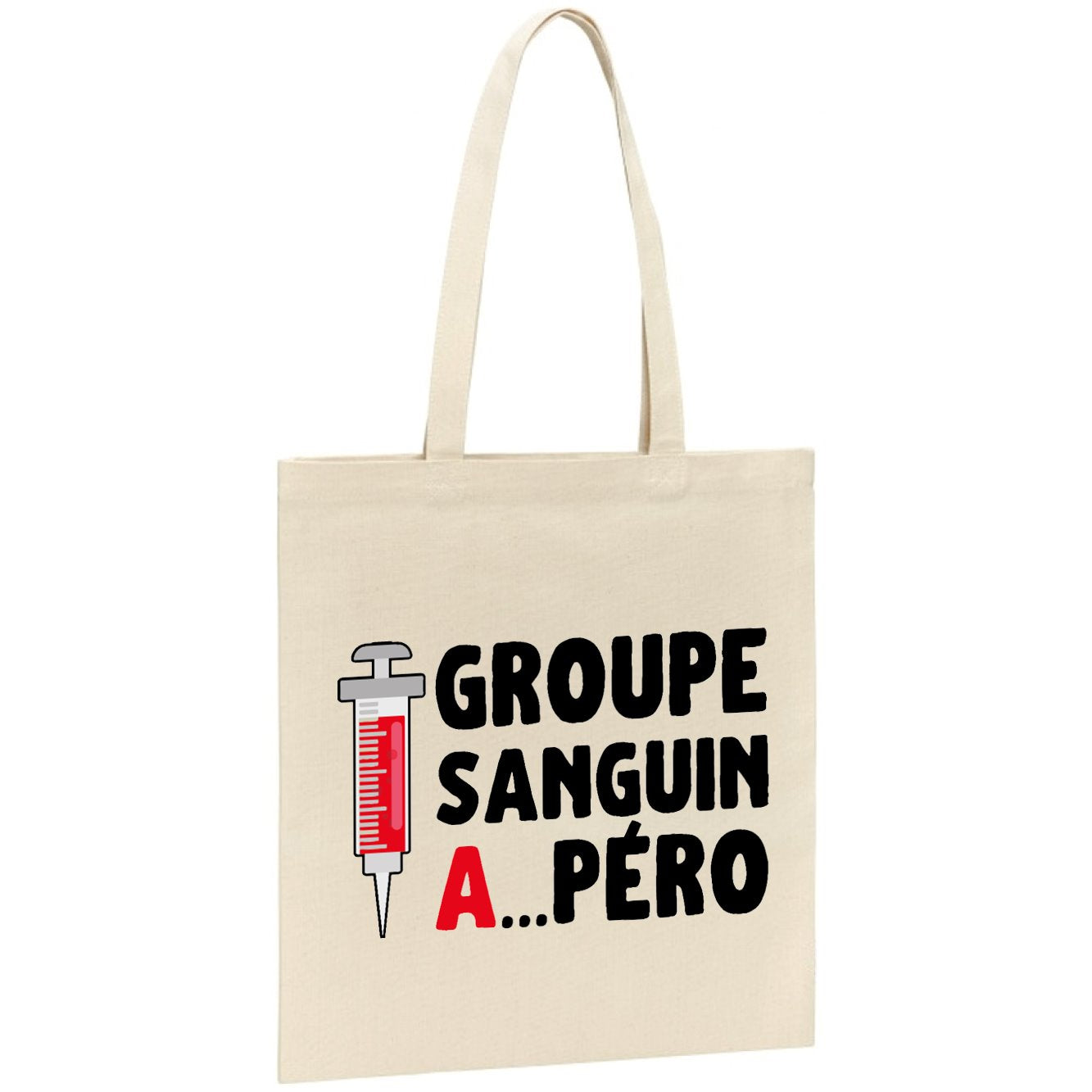 Tote bag Groupe sanguin Apéro