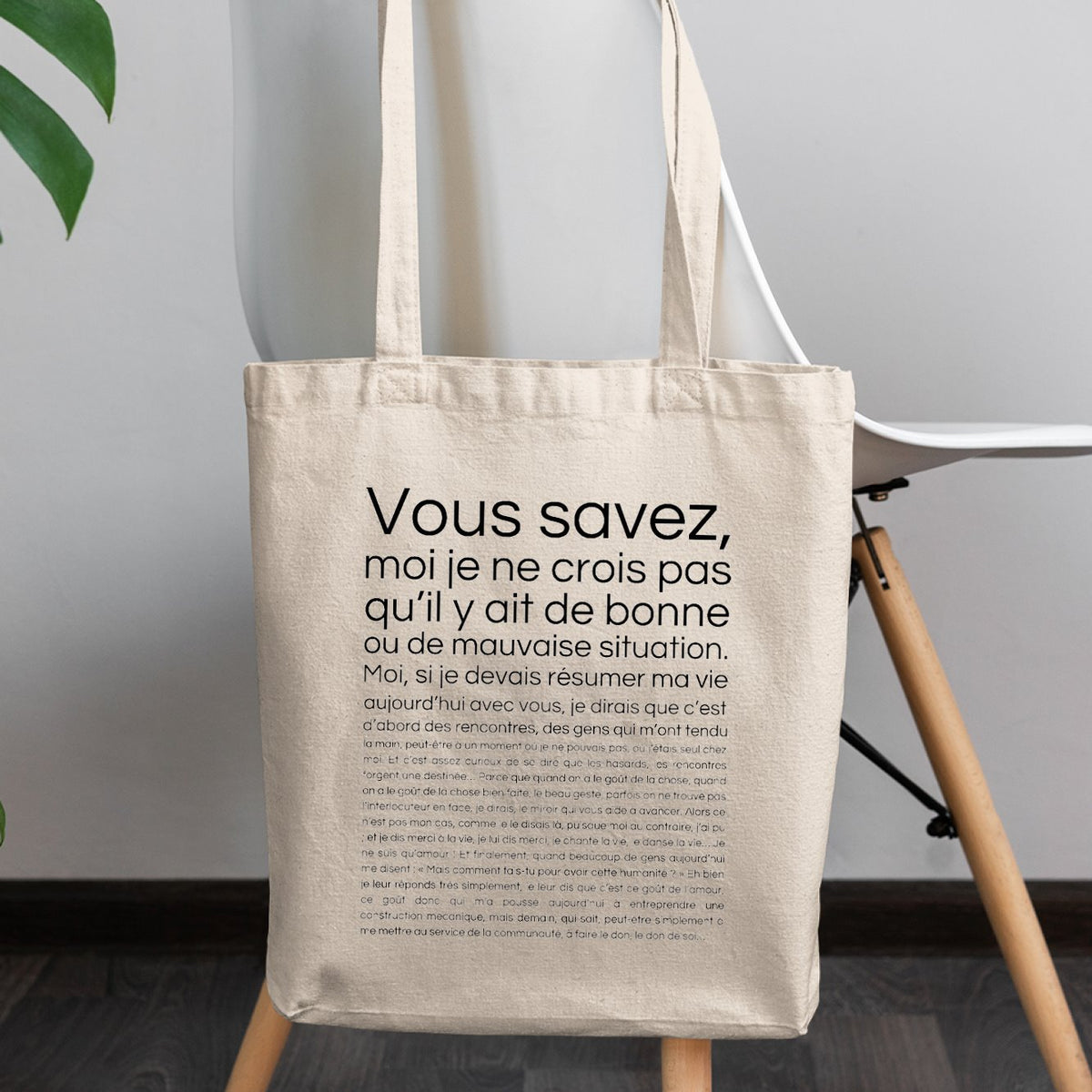 Tote bag Je ne crois pas qu